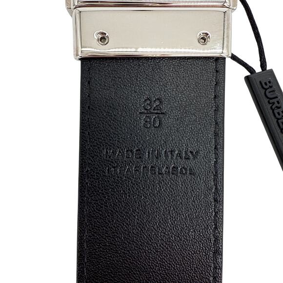 BURBERRY Louis 35mm Reversible Buckle Giant Check E-Canvas Belt 80|32 - Picture 12 of 13